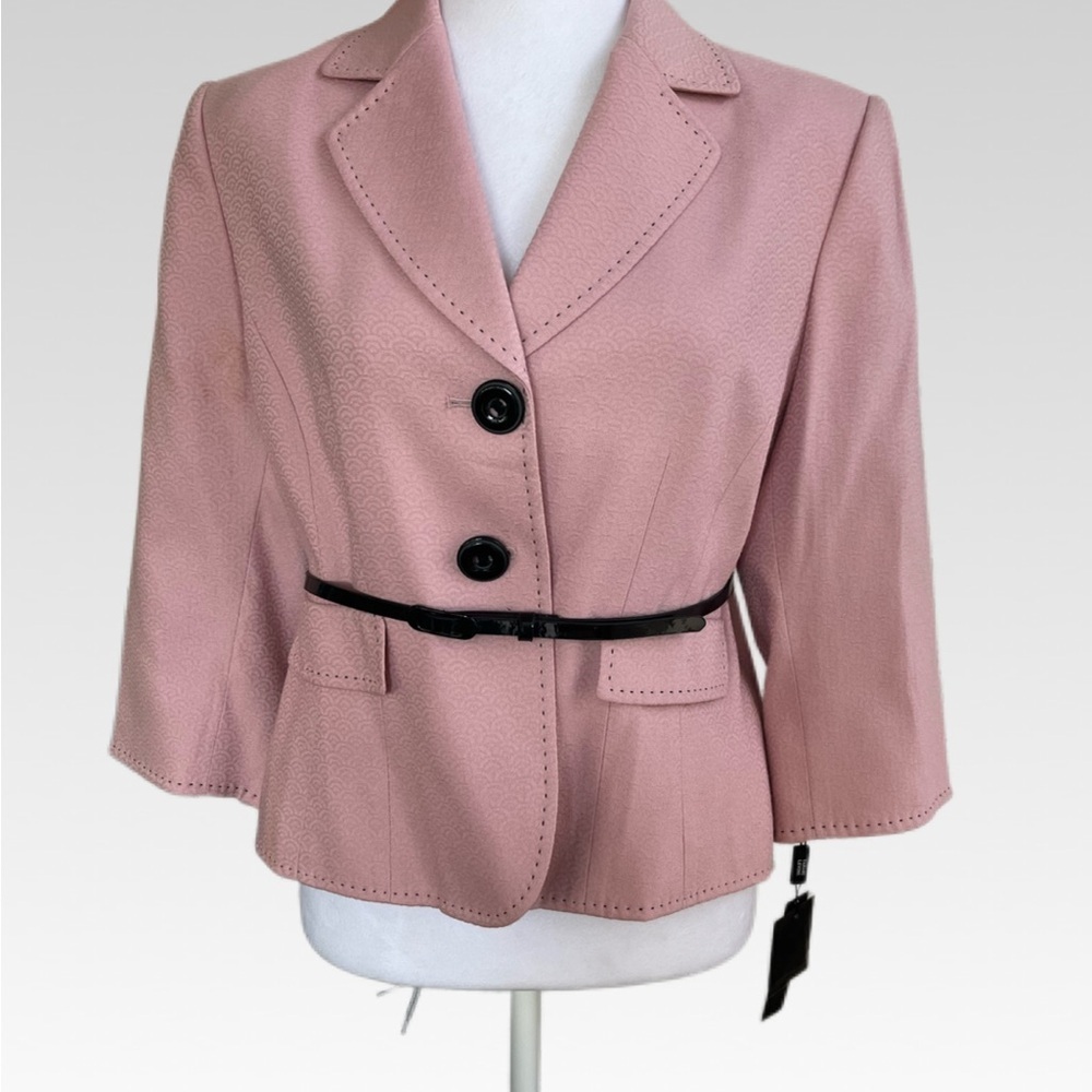 Nwt Chic Women's Blazer In Soft Pink Size 10p
